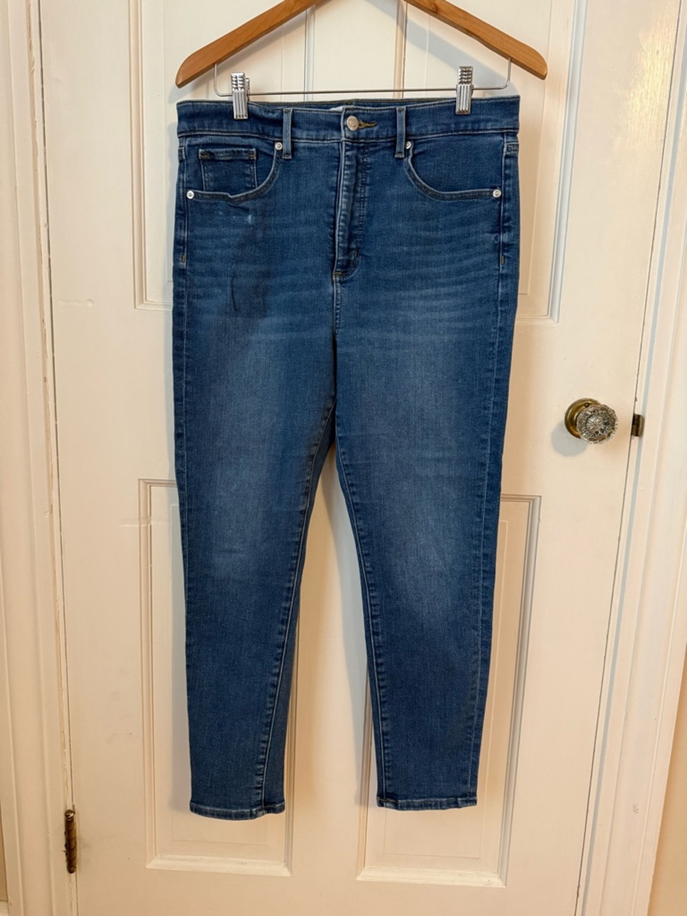 LOFT Indigo High-Rise Skinny Jeans
